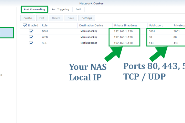 dsm 7.1 setup web gui to https